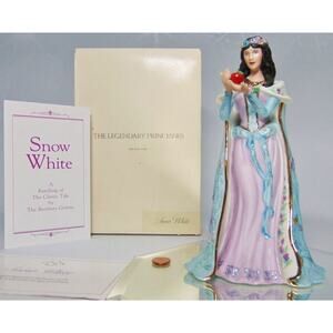 Lenox Porcelain Disney Princess SNOW WHITE Figurine 9" Legendary Princesses BOX